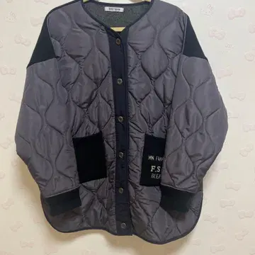 BOYS' ROOM 퀼팅 자켓 그레이/블랙