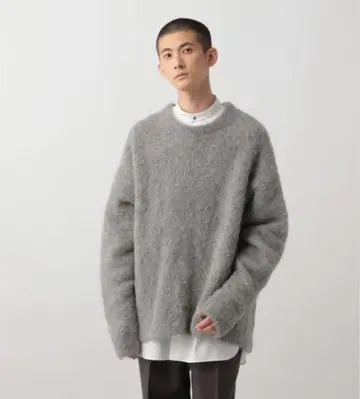 STERNBERG/알파카 크루넥 니트 PO 그레이