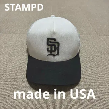 STAMPD 스탬피디 SD 트래커 캡 미국제 화이트 블랙