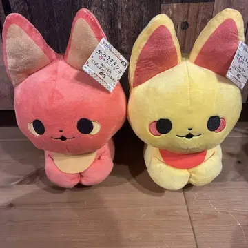 신님 여우와 샐러리맨 봉제 인형 공장 상자 앉기 베니&킨 2종 세트