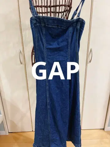 GAP 데님 블루 집업 원피스