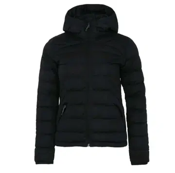 Under Armour 블랙 다운 자켓 후드 부착