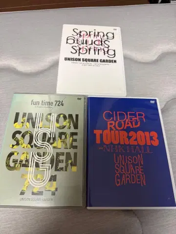 UNISON SQUARE GARDEN 라이브 DVD 3개 세트