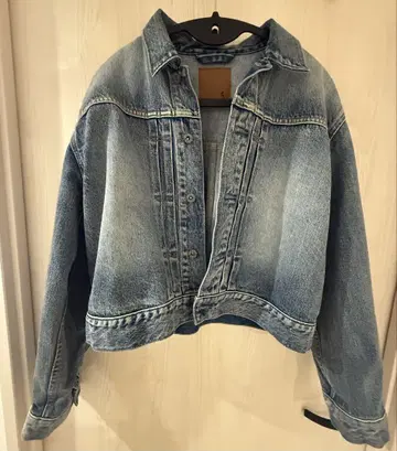 스픽앤스팬 라인핏 데님 자켓