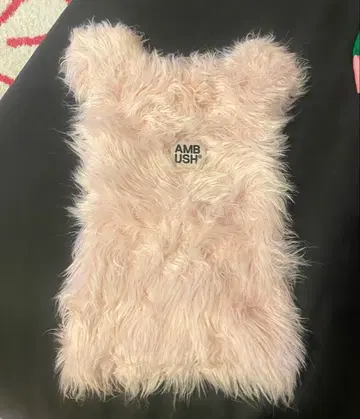 인기! [ AMBUSH ] 앰부쉬 테디 귀달린 모자 핑크