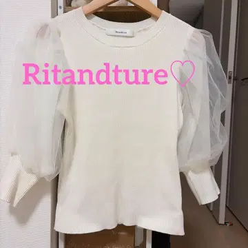 [ 집에서 시착만 한 ] Ritandture 퍼프 슬리브 니트