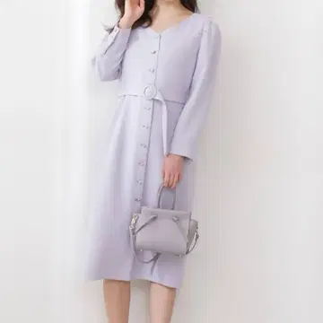 프로포션 바디 드레싱 레이디 타이트 원피스 퍼플 S