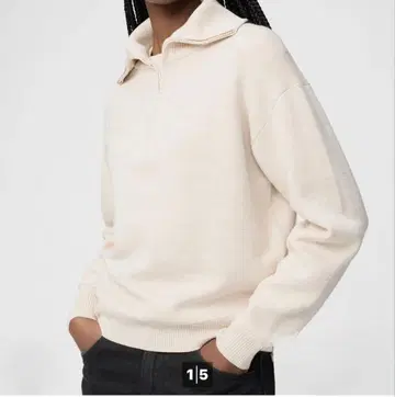 UNIQLO C 더블 페이스 하프 지퍼 스웨터