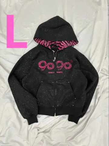 90OG Logo Glitter Zip Hoodie