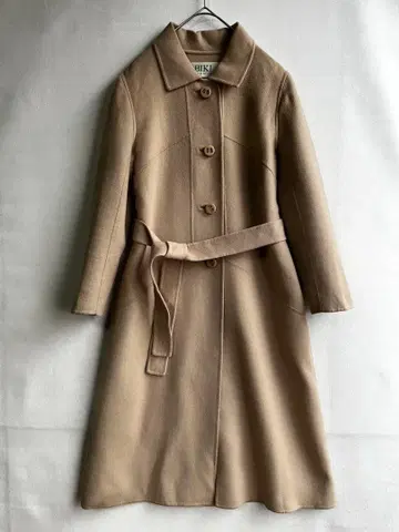새상품급 BIKI 비키 여성용 롱 코트 베이지 46 L A라인