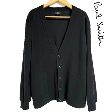 Paul Smith 드라이 터치 와플 오버 가디건 블랙 XL