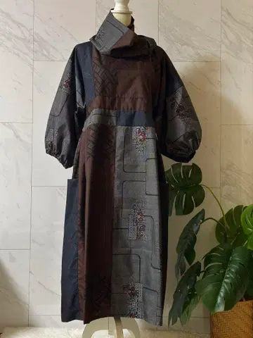 10-4 오시마 명주 리메이크 오시마 명주 원피스 기모노 리메이크