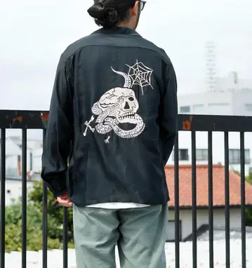 [ 미사용 ] ACETATE SUKA SHIRT 'SKULL'