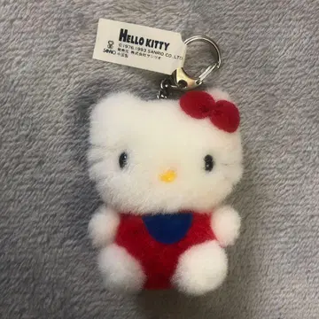 헬로키티 봉제 인형 키링 레트로