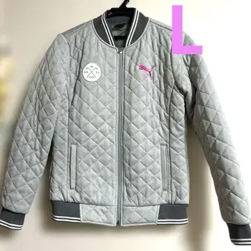새상품급 푸마 Puma 골프 여성용 자켓 그레이 퀼팅