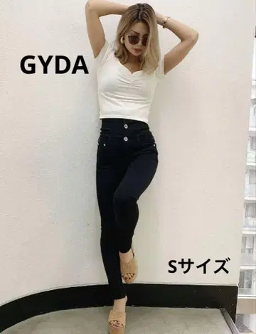 하이웨스트 스키니 데님 블랙