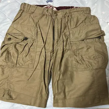 Slow 베이지 카고 숏팬츠