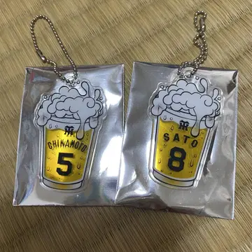 타이거즈 맥주 아크릴 키링