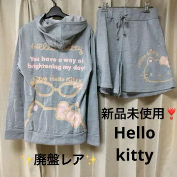 미사용 새상품 단종 레어 Hello Kitty 룸웨어 세트 그레이
