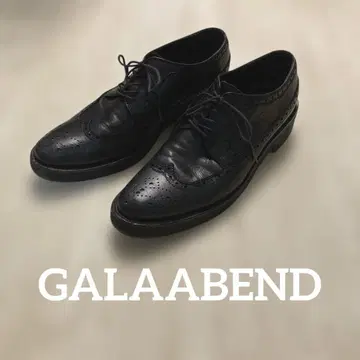 GALAABEND 가죽 신발 윙팁 러버 솔
