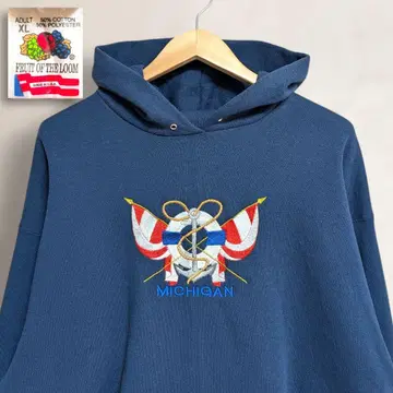 90s 프룻 오브 더 룸 FRUIT OF THE LOOM 후드티 해군