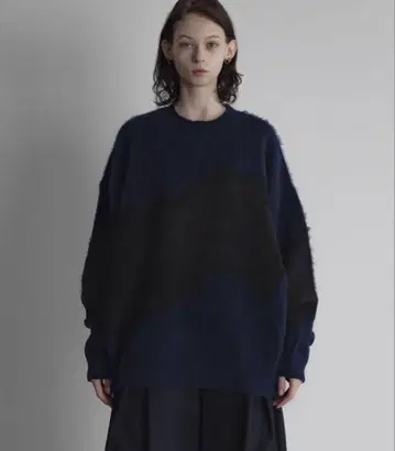 remer loose shadow gradation knit