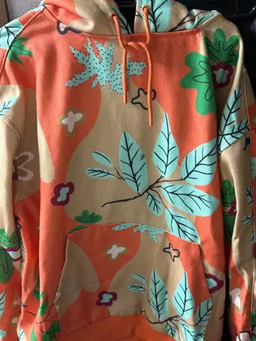 ZARA 꽃무늬 후드티 XL