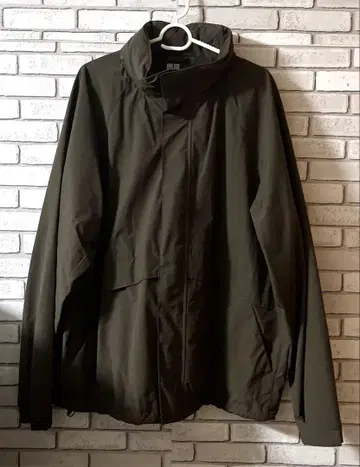 UNIQLO 윈드프루프 스탠드 블루종 다크 브라운 XL