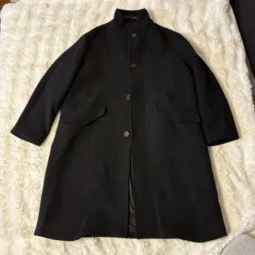 ZARA 스탠드 카라 블랙 롱 코트 USA M 사이즈 (L 상당)