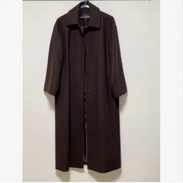 브라운 롱 코트