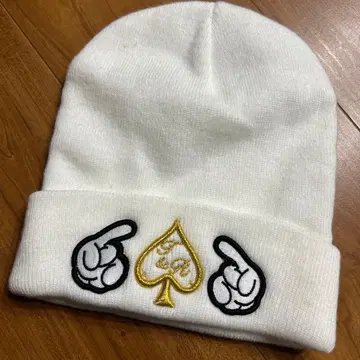 니트 모자 화이트 우먼