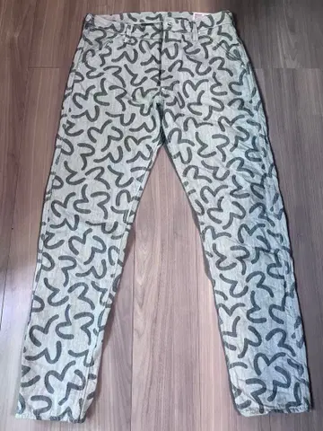 EVISU LOT5500 W34 올 패턴 데님 팬츠