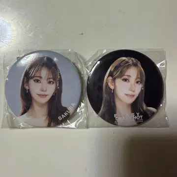 SAKURA & EASY CRAZY SHOT 캔뱃지 세트