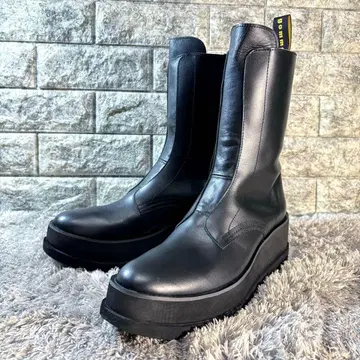 새상품 gomme 밴딩 통굽 부츠 플랫폼 사이드 지퍼