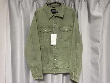 ZARA 올리브 그린 데님 자켓 L 사이즈