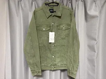 ZARA 올리브 그린 데님 자켓 L 사이즈