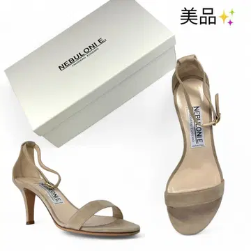 새상품급 네브로니 앵클 스트랩 샌들 베이지 38 (약 25cm)