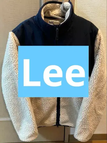 새상품급 즉시 구매 Lee 남성용 S 사이즈 플리스 자켓 네이비/화이트