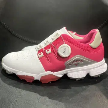 Callaway BOA 골프화 여성용 화이트/핑크