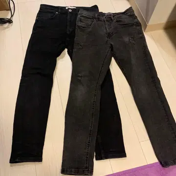 [ ZARA ] 스키니 데님 블랙 다크 그레이 2종 세트