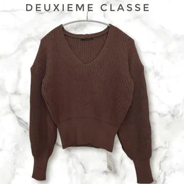 미사용 택 포함 Deuxieme Classe 니트 볼륨 슬리브