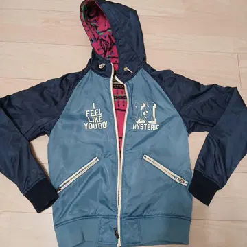 HYSTERIC GLAMOUR 후드 부착 점퍼 S