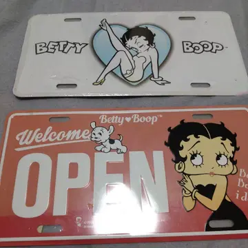 BettyBoop 베티짱 간판 플레이트 open 아메리칸