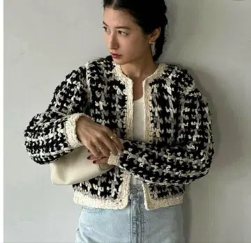 CLANE VINTAGE TAPE HAND KNIT CARDIGAN