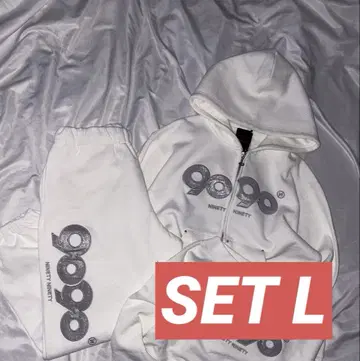9090 girl OG Logo Glitter Hoodie setup