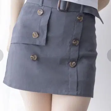 이너 팬츠 포함 트렌치 미니 스커트