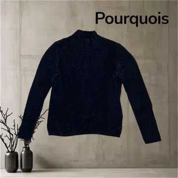 Pourquois  상의 니트 스웨터 하이넥