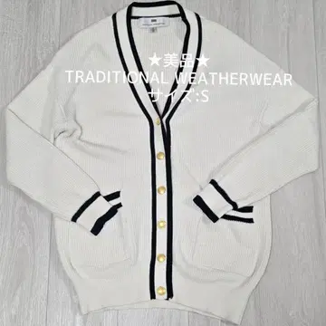 새상품급 TRADITIONAL WEATHERWEAR 골드 버튼 가디건