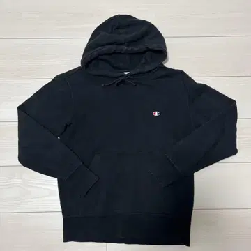 Champion 블랙 후드티 M