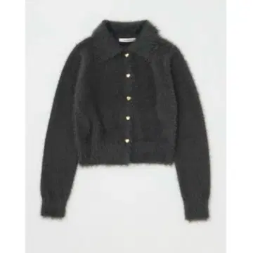 MOUSSY HEART BUTTON FEATHER 가디건